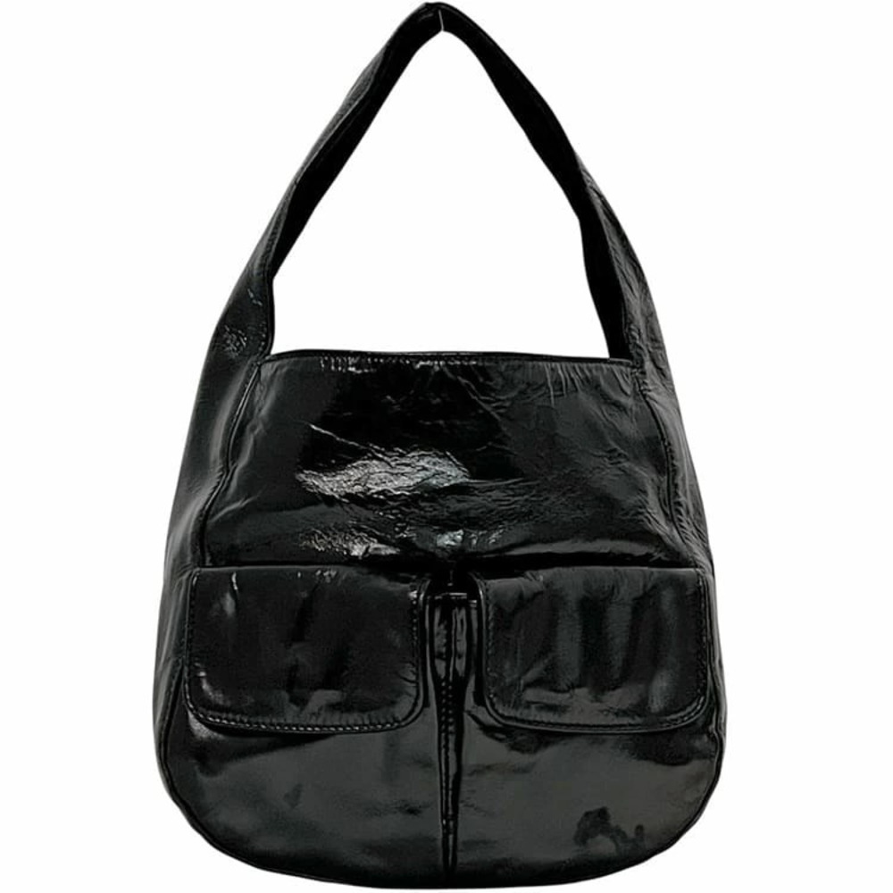 Prada Handbag Black Nero Black VERNI CE SPORT Bag Patent Vernis Tote Shoulder